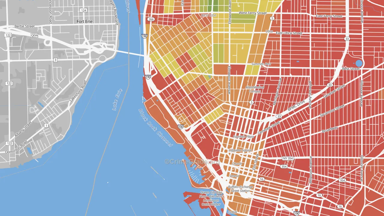 Lakeview, Buffalo, NY Map of Murder Rates