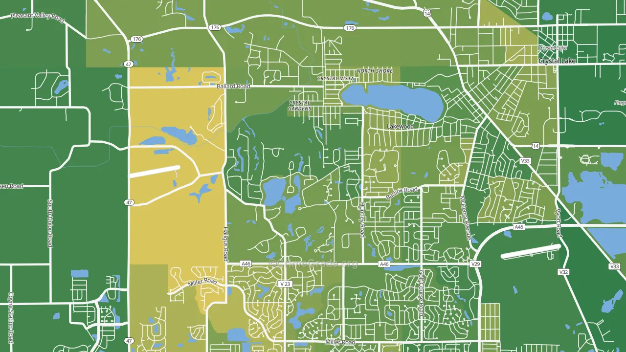 Lakewood, IL Map of Murder Rates