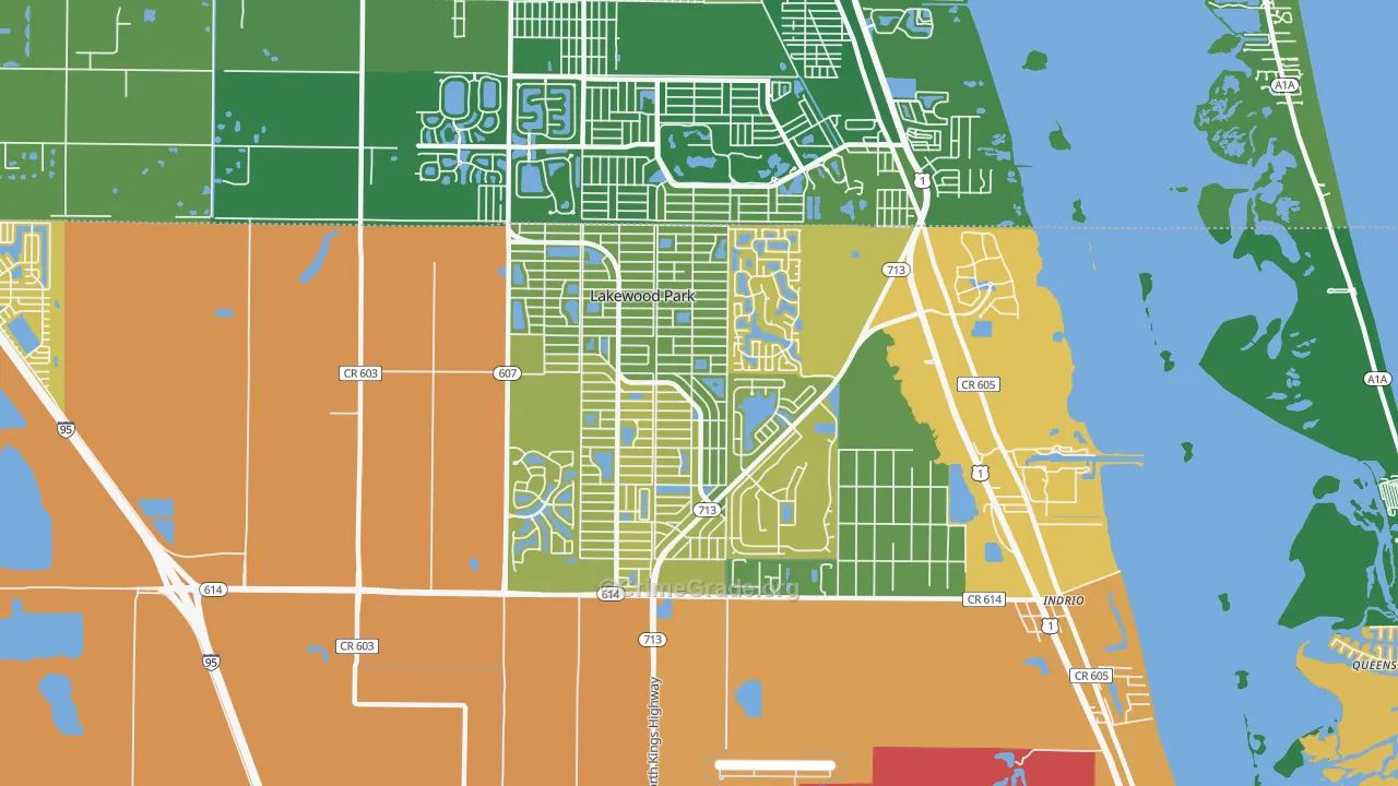 Lakewood Park, FL Map of Murder Rates