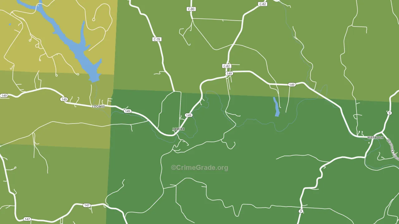 Lamira, OH Map of Murder Rates