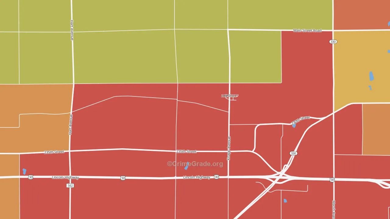 LaMoille, IA Map of Murder Rates