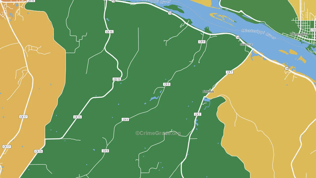Lamoille, MN Map of Murder Rates