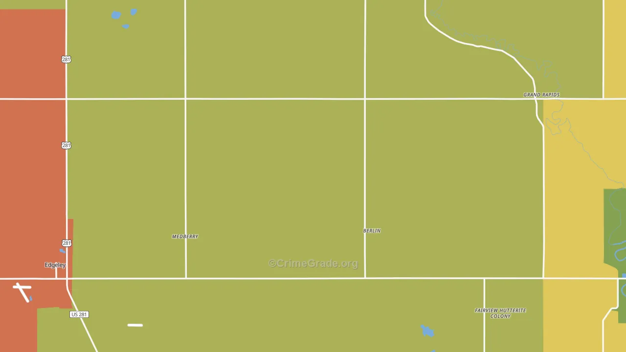 LaMoure County, ND Map of Murder Rates