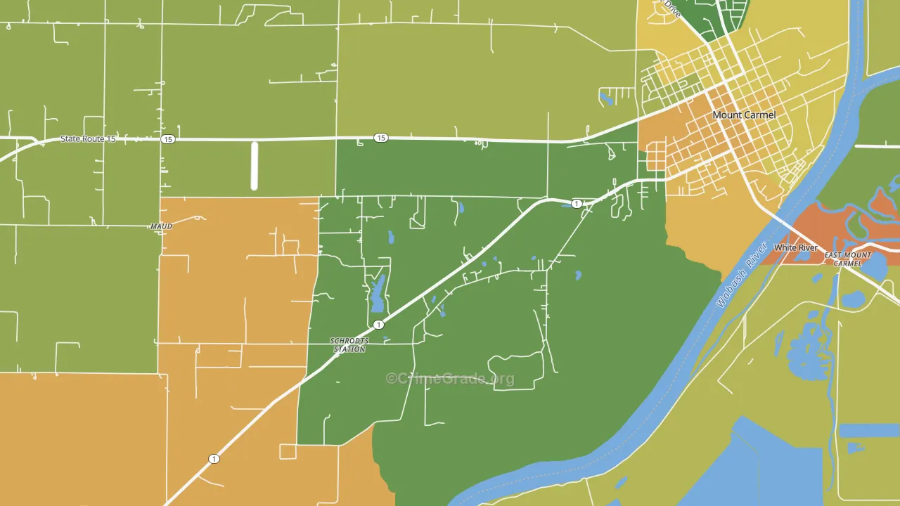 Lancaster, IL Map of Murder Rates