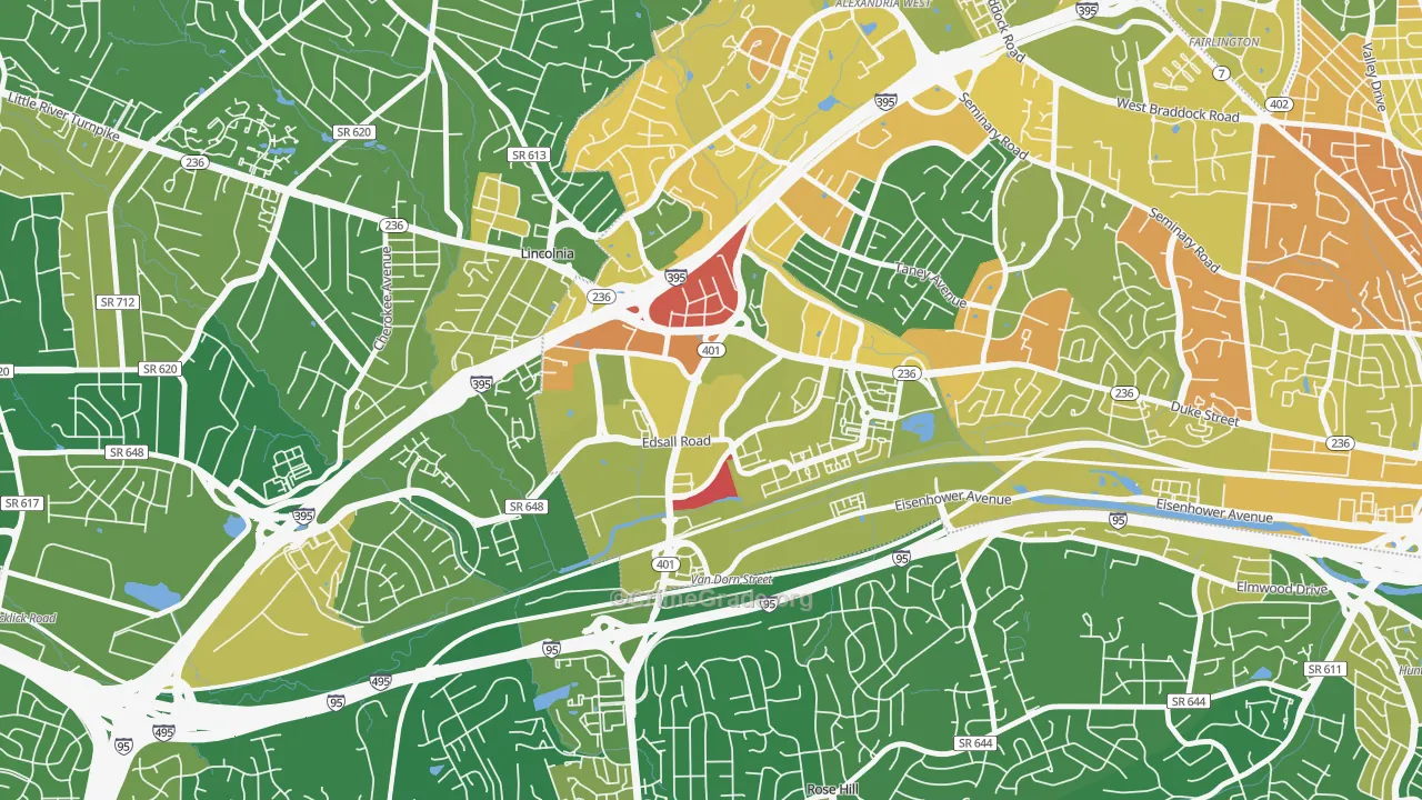 Landmark-Van Dom, Alexandria, VA Map of Murder Rates