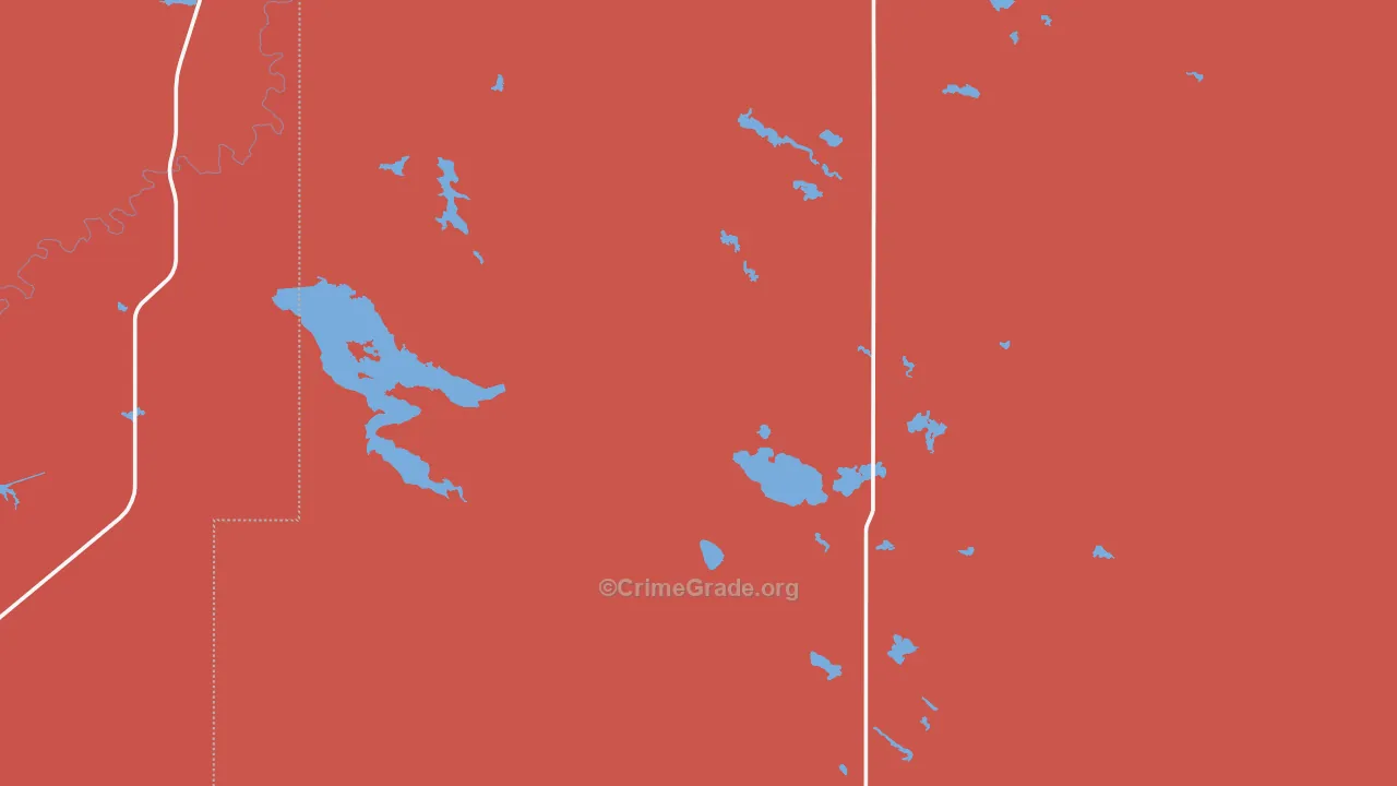 Landusky, MT Map of Murder Rates