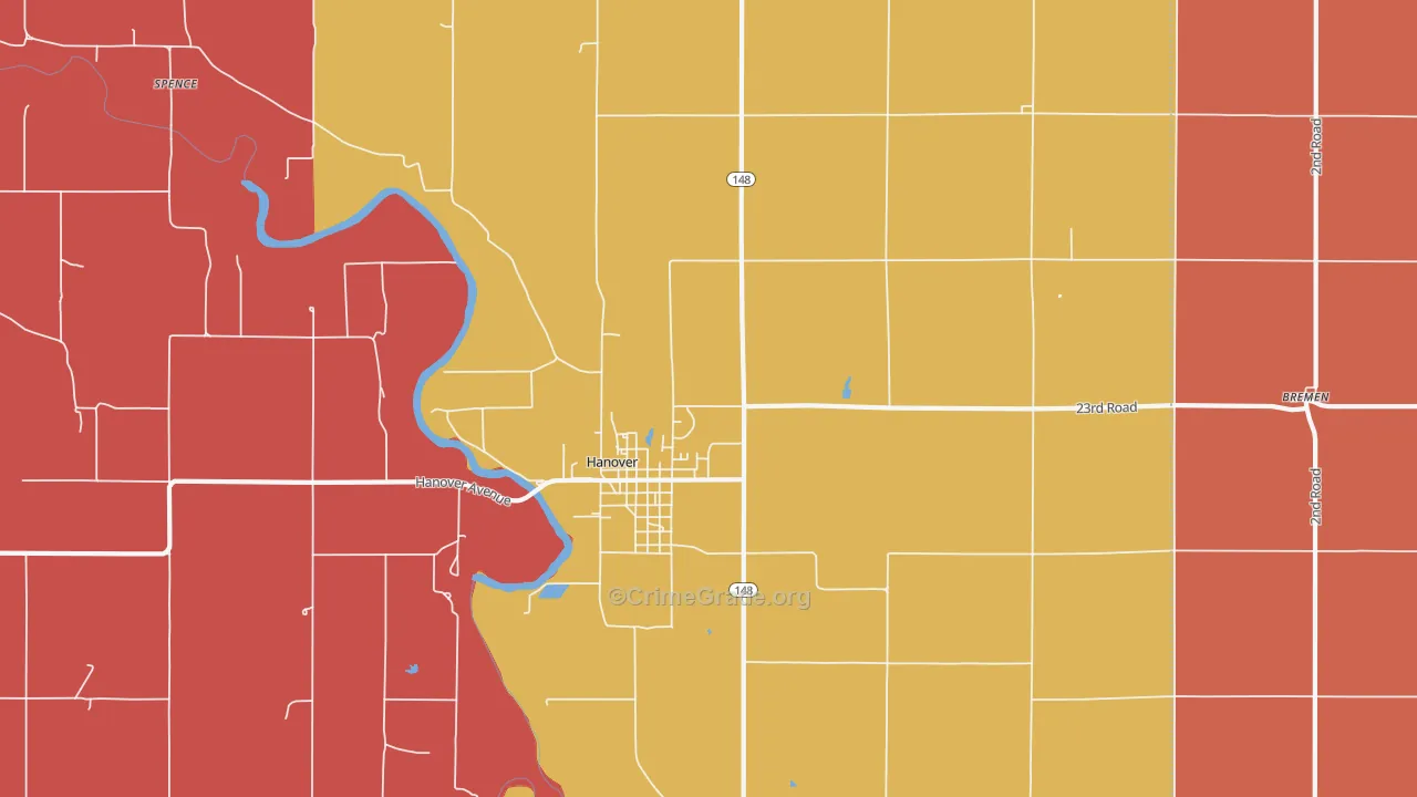 Lanham, KS Map of Murder Rates