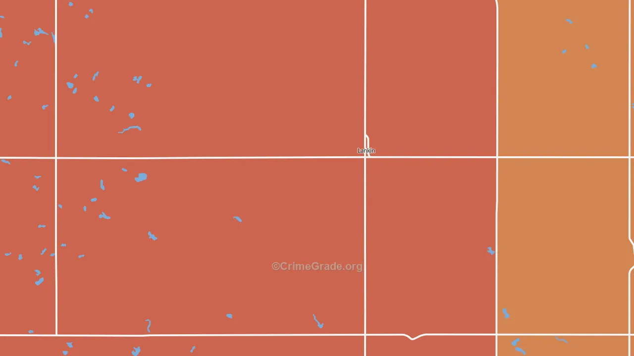 Lankin, ND Map of Murder Rates