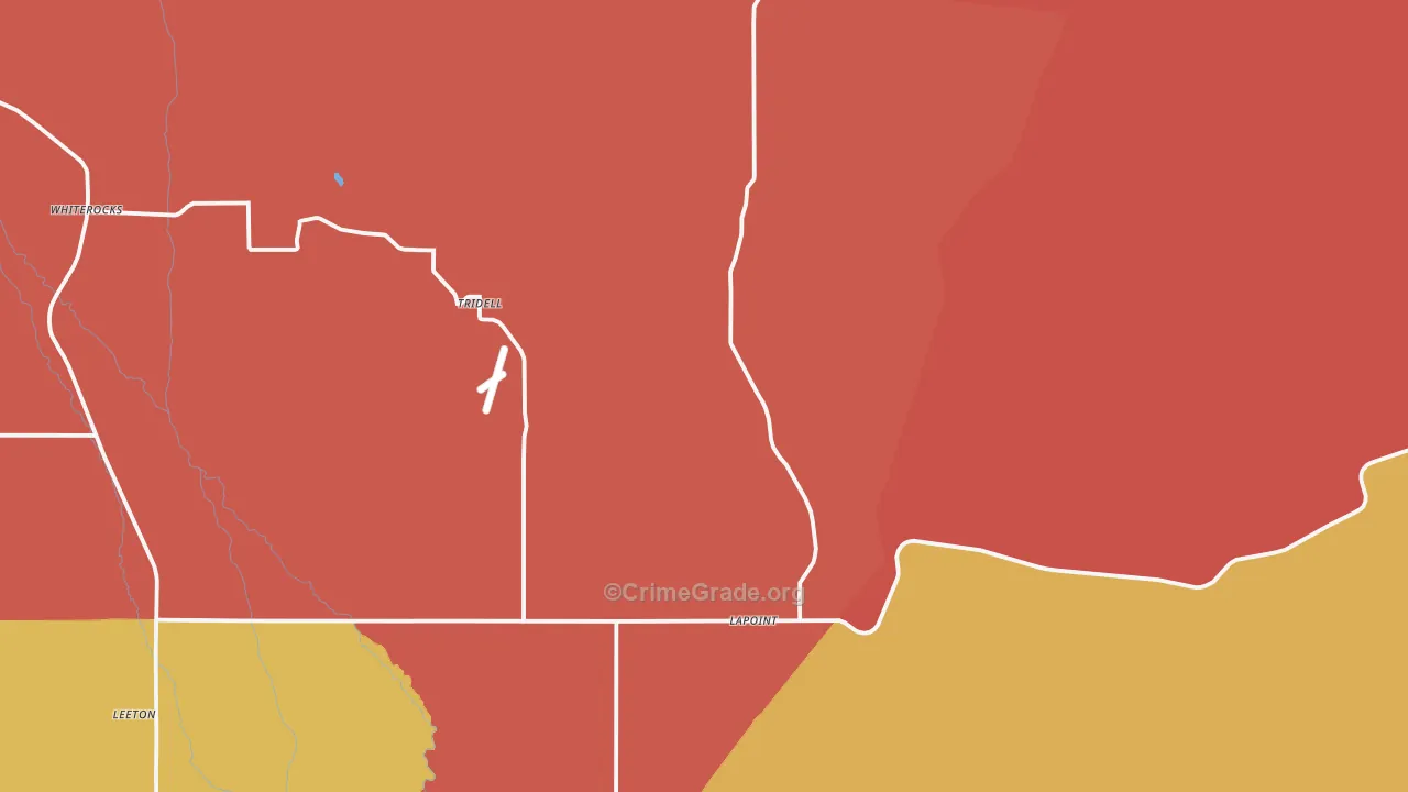 Lapoint, UT Map of Murder Rates