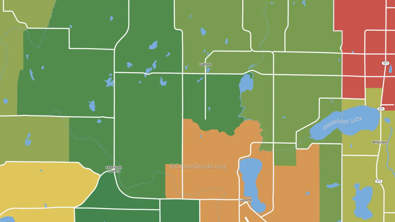 Laporte, MN Map of Murder Rates