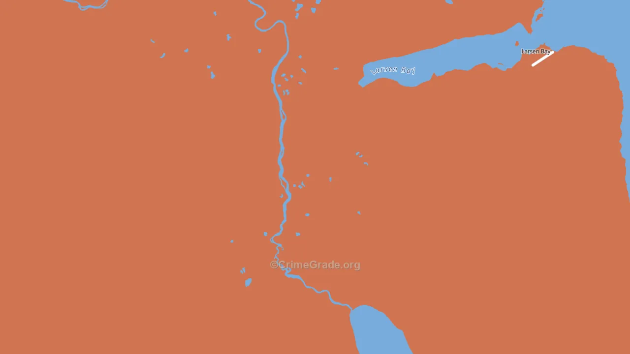 Larsen Bay, AK Map of Murder Rates