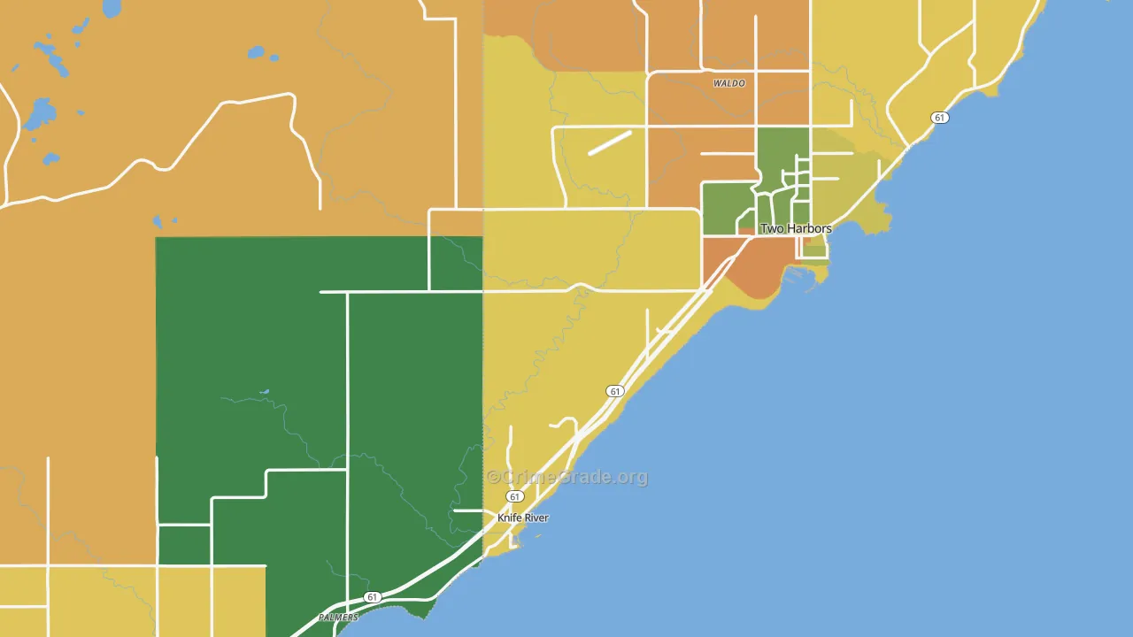 Larsmont, MN Map of Murder Rates
