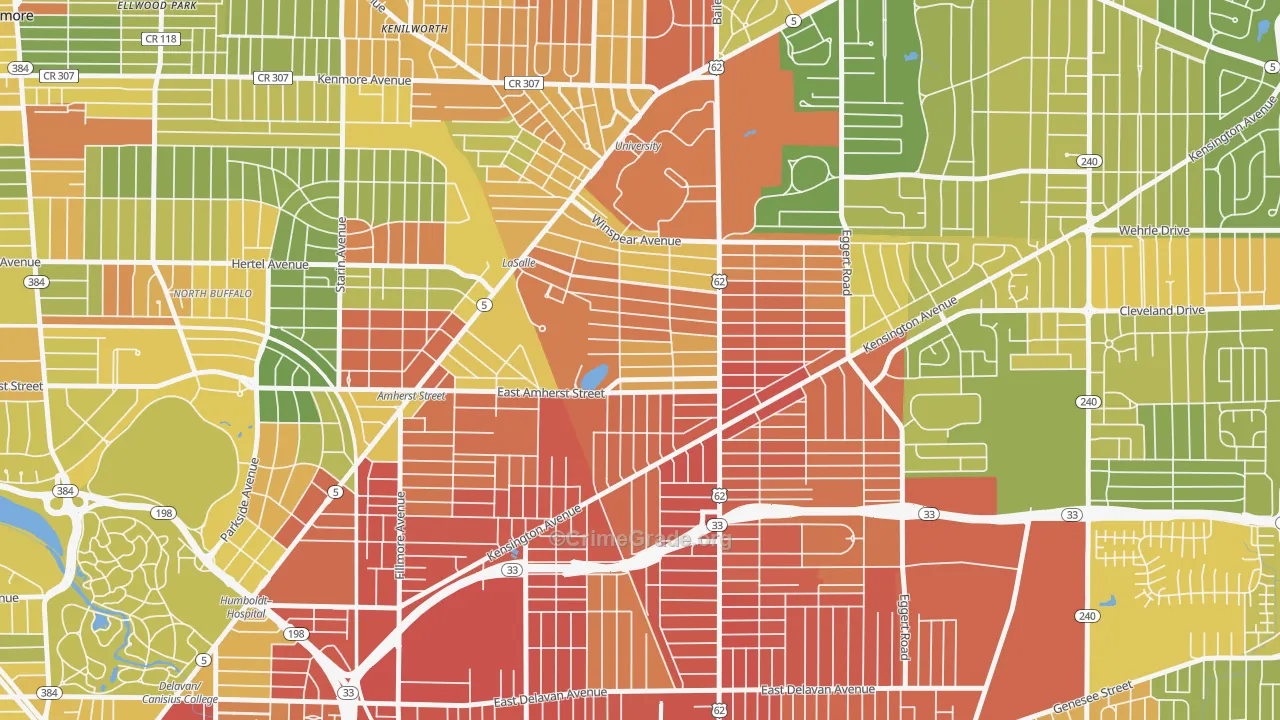 Lasalle, Buffalo, NY Map of Murder Rates