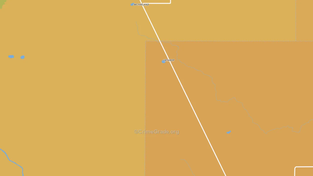 Lathrop, MI Map of Murder Rates