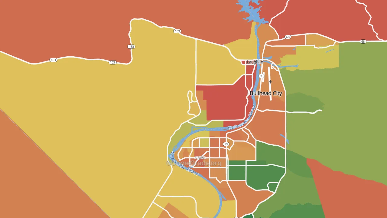 Laughlin, NV Map of Murder Rates