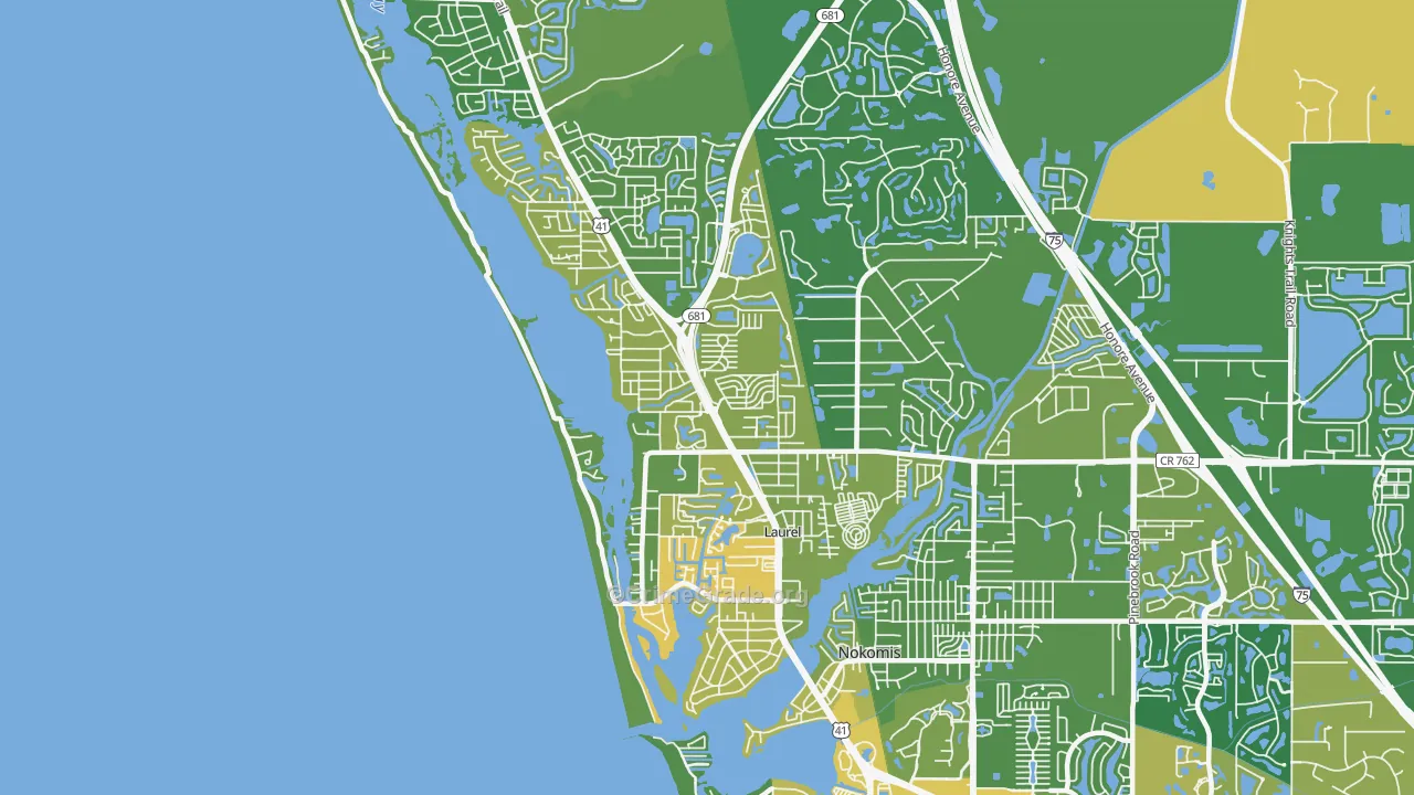Laurel, FL Map of Murder Rates