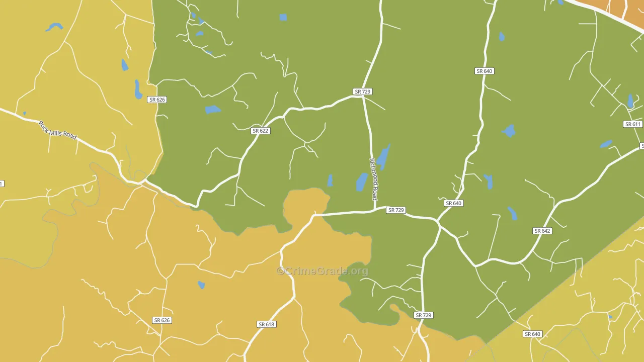Laurel Mills, VA Map of Murder Rates