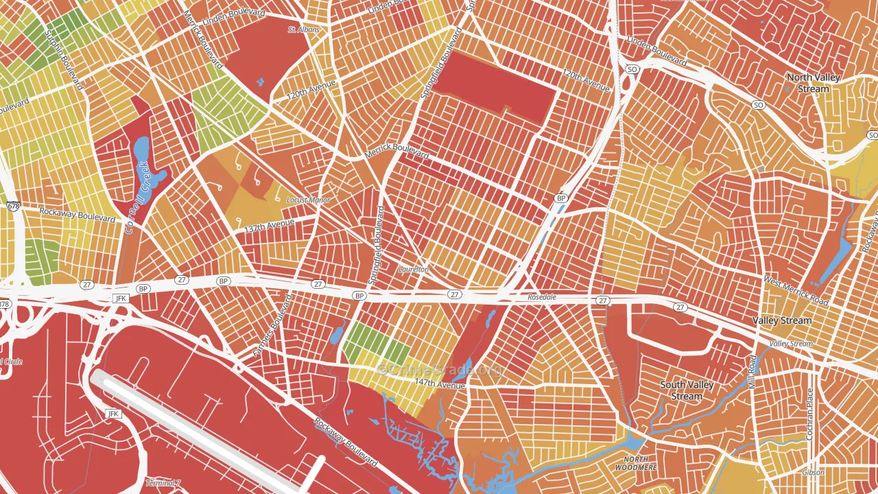 Laurelton, Queens, NY Map of Murder Rates