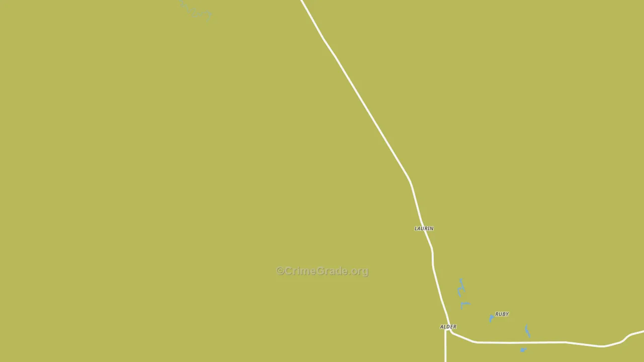 Laurin, MT Map of Murder Rates