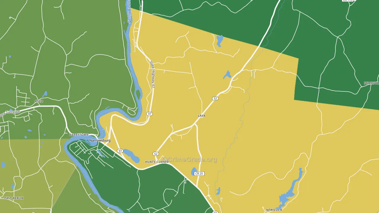 Lava, NY Map of Murder Rates