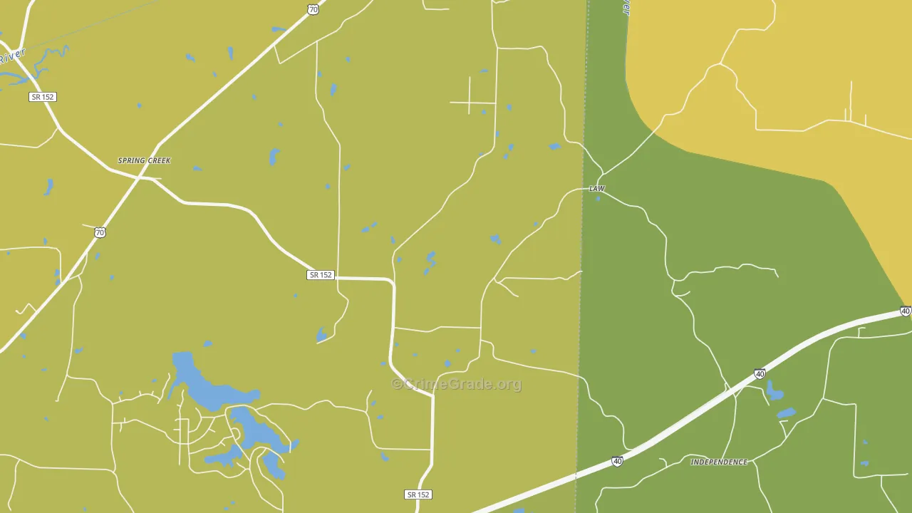 Law, TN Map of Murder Rates