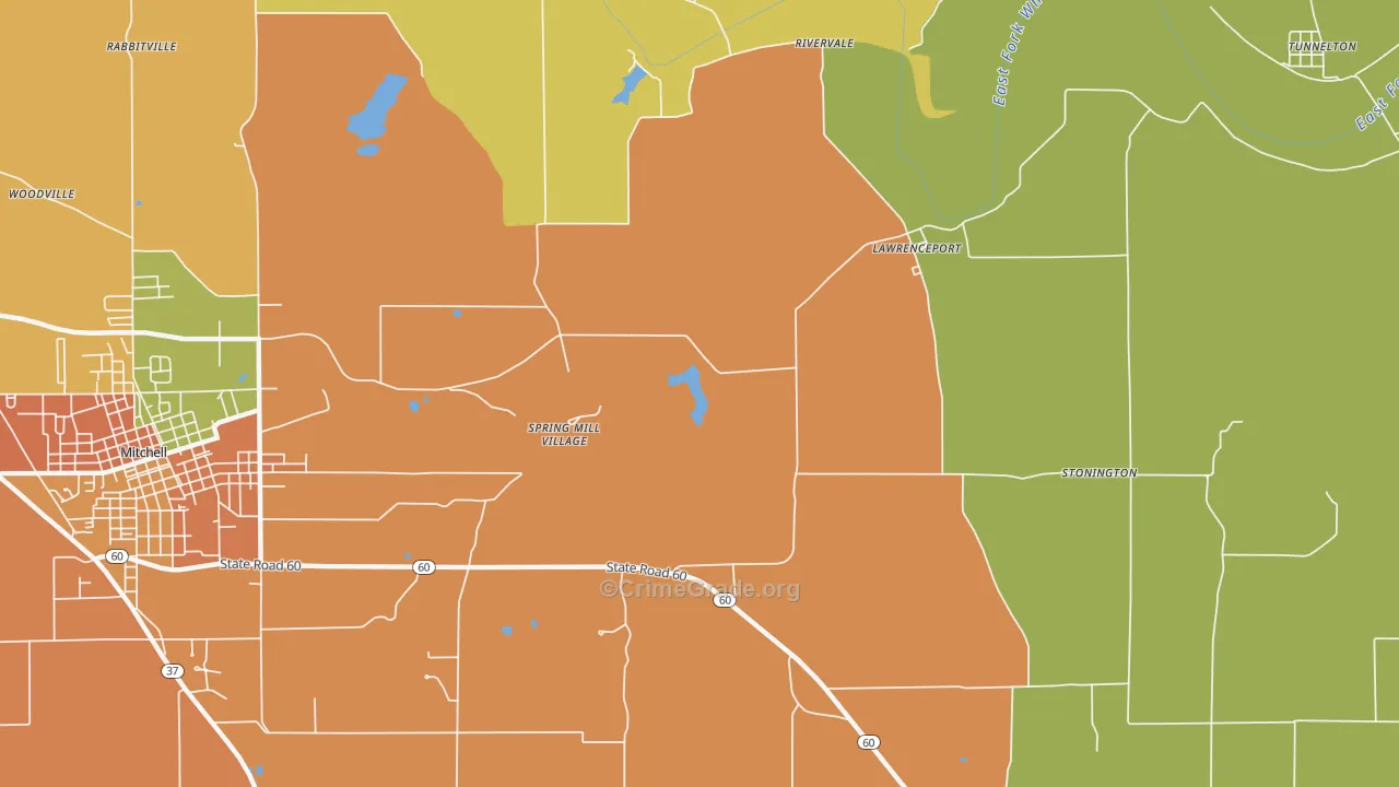 Lawrenceport, IN Map of Murder Rates