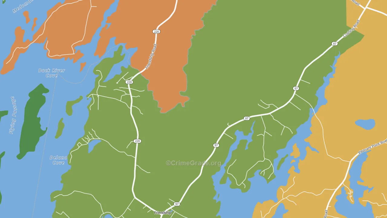 Lawry, ME Map of Murder Rates