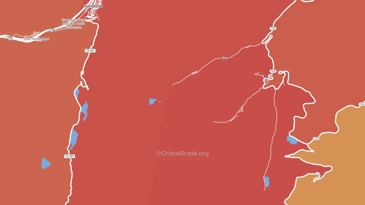 Lawson, CO Map of Murder Rates