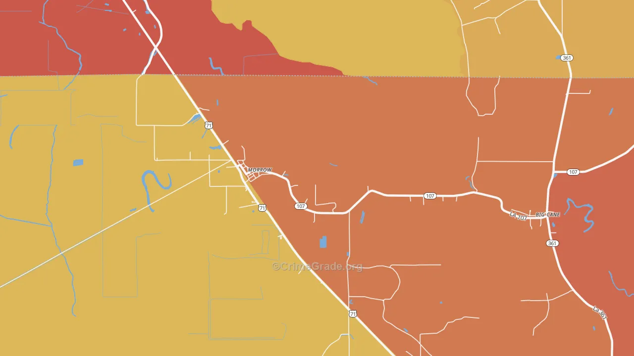 Le Moyen, LA Map of Murder Rates