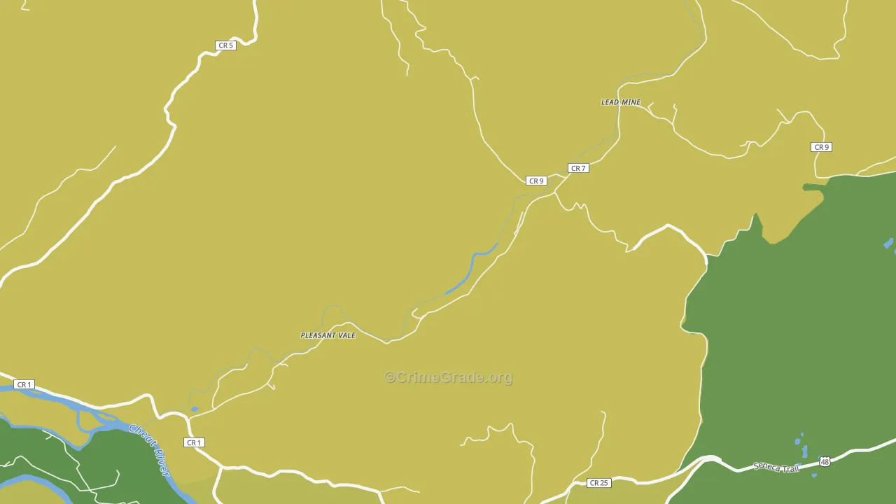 Lead Mine, WV Map of Murder Rates