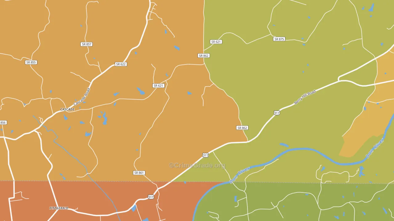 Leaksville Junction, VA Map of Murder Rates