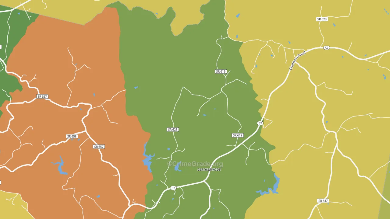 Leatherwood, VA Map of Murder Rates