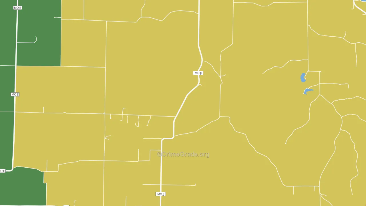 Lebo, MO Map of Murder Rates