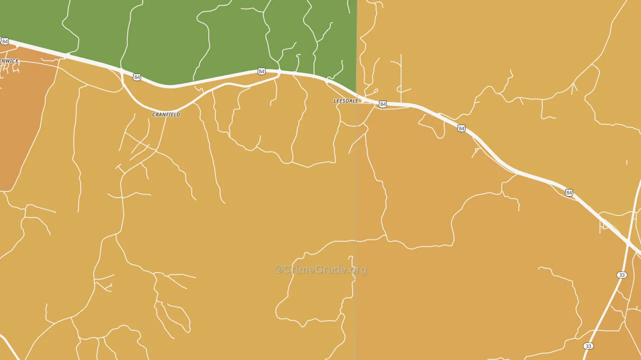 Leesdale, MS Map of Murder Rates