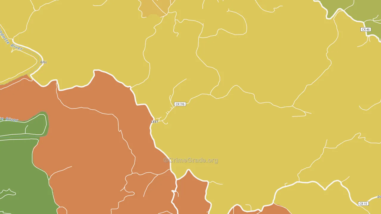 Leet, WV Map of Murder Rates