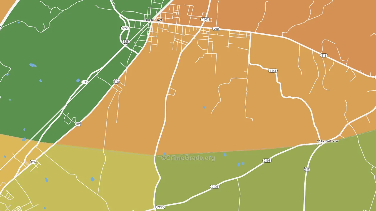 LeGrande, KY Map of Murder Rates