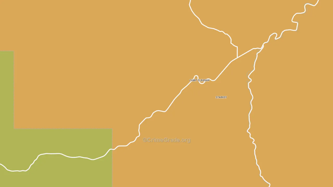 Lehman Hot Springs, OR Map of Murder Rates