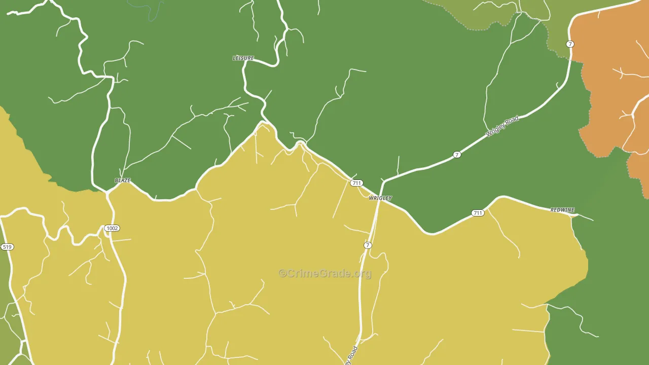 Leisure, KY Map of Murder Rates