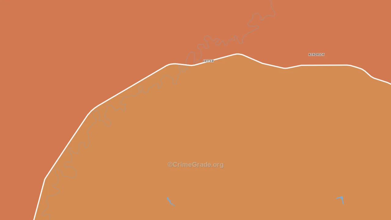Leiter, WY Map of Murder Rates