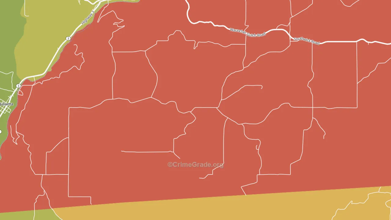 Leland, ID Map of Murder Rates