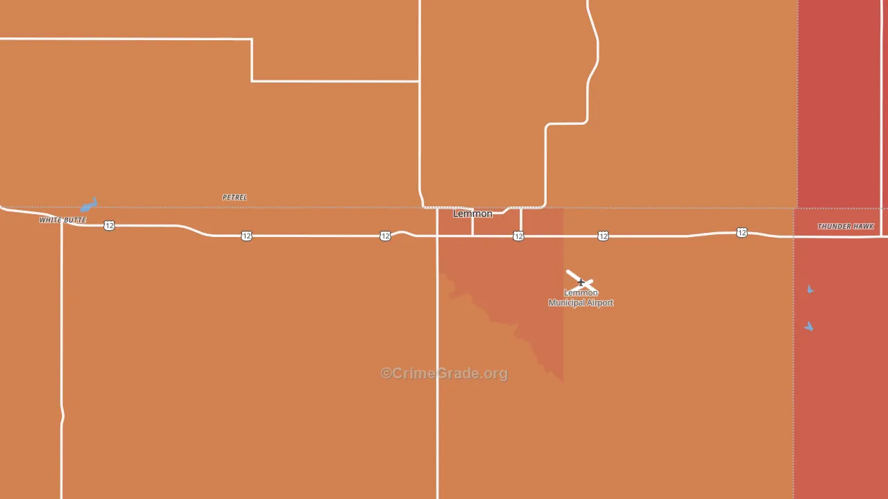 Lemmon, SD Map of Murder Rates