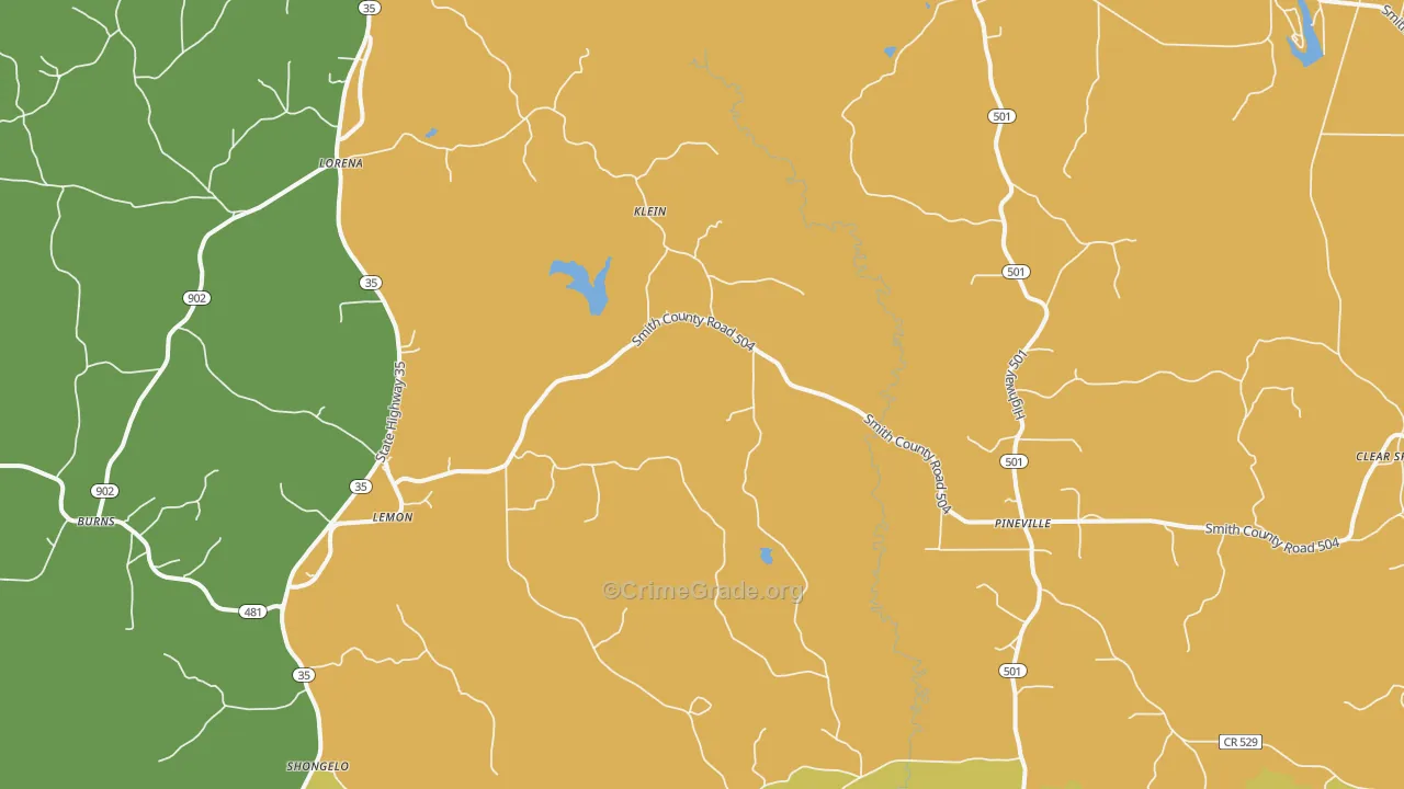 Lemon, MS Map of Murder Rates