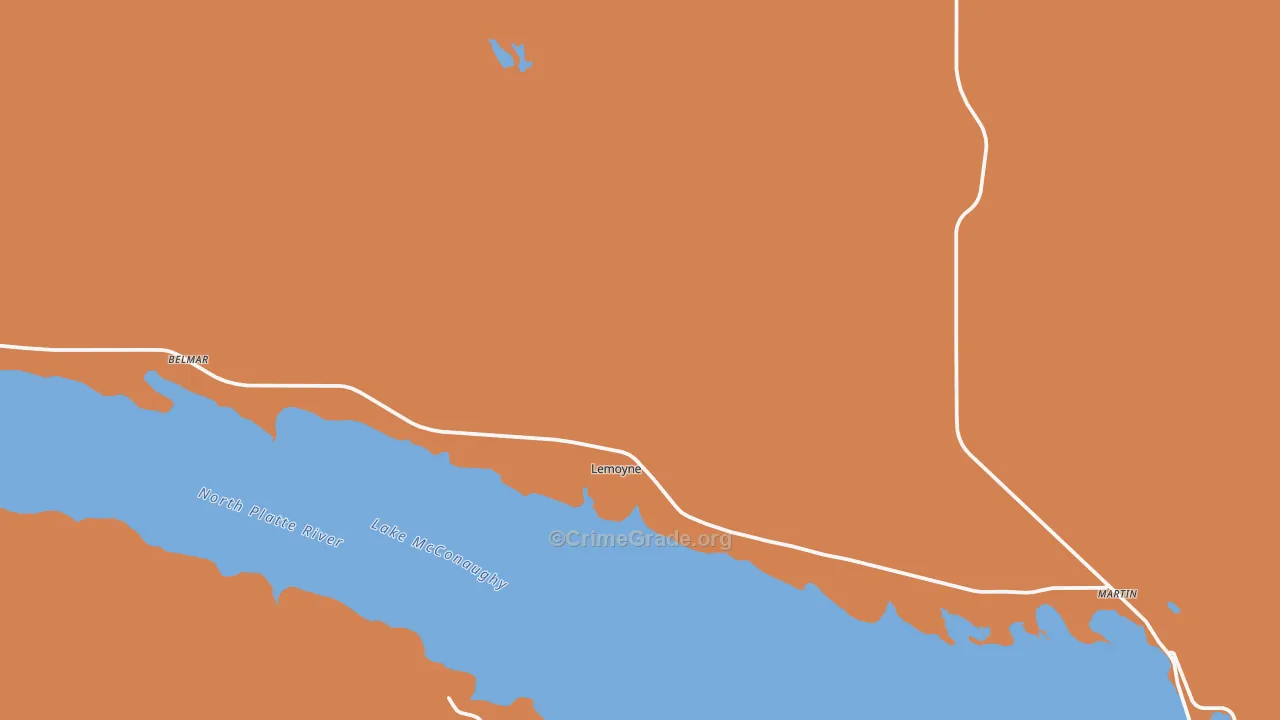 Lemoyne, NE Map of Murder Rates