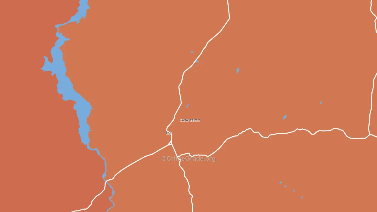 Leo, WY Map of Murder Rates