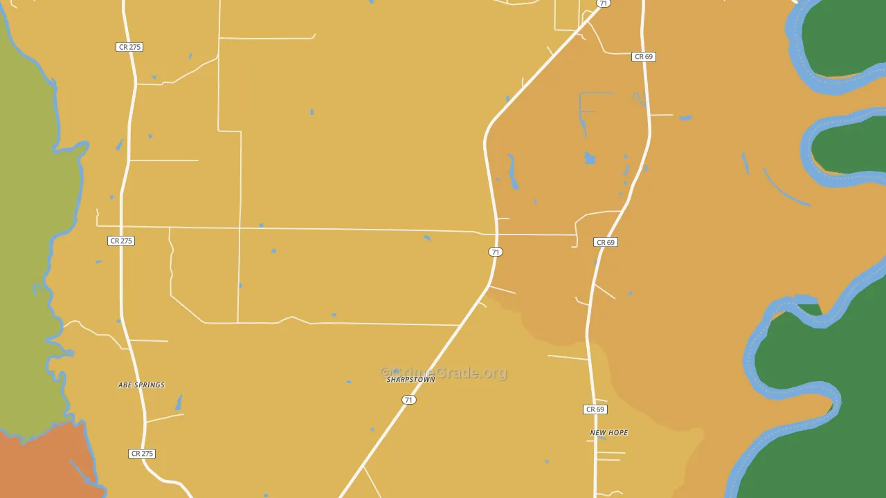 Leonards, FL Map of Murder Rates