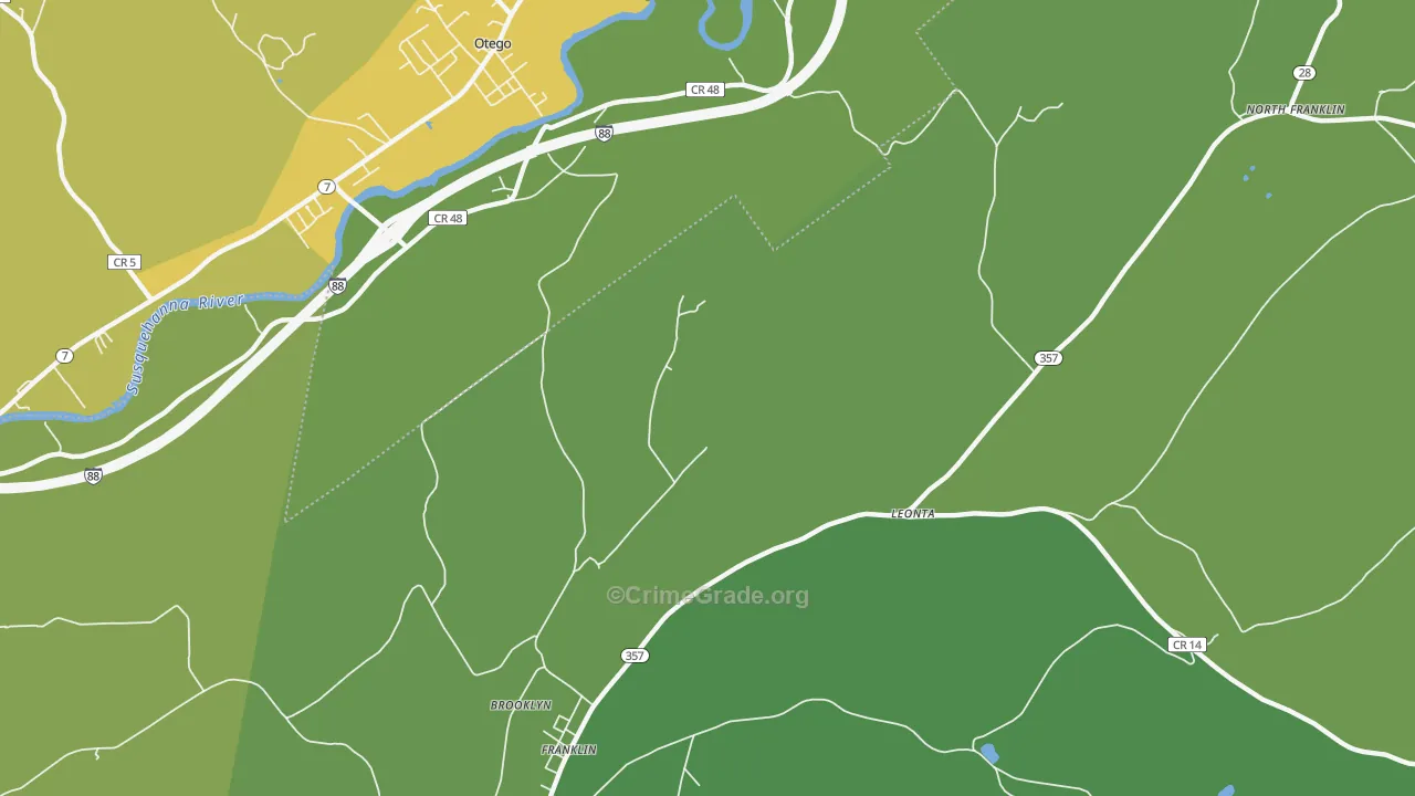 Leonta, NY Map of Murder Rates