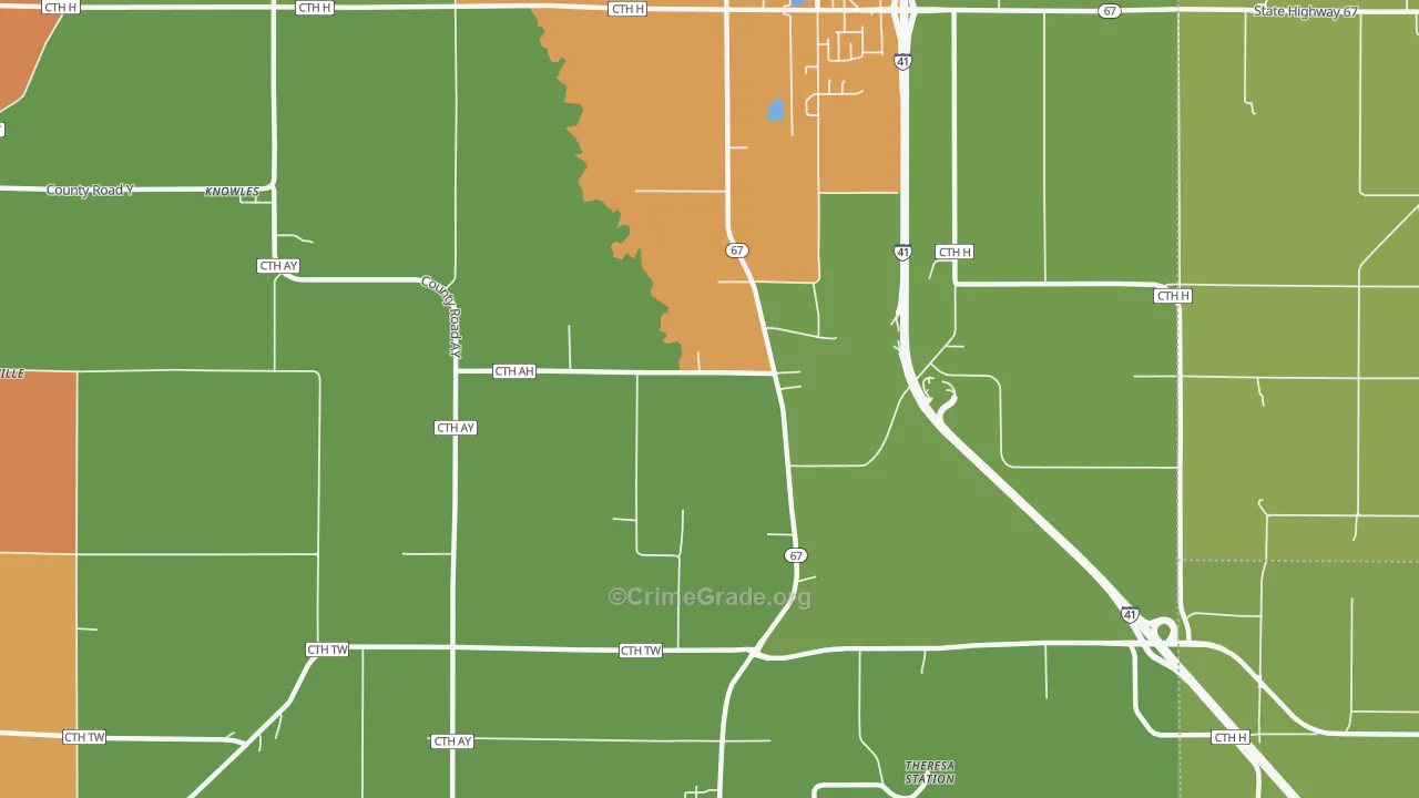 LeRoy, WI Map of Murder Rates