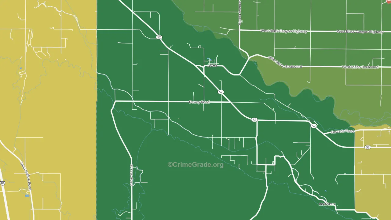 Letha, ID Map of Murder Rates
