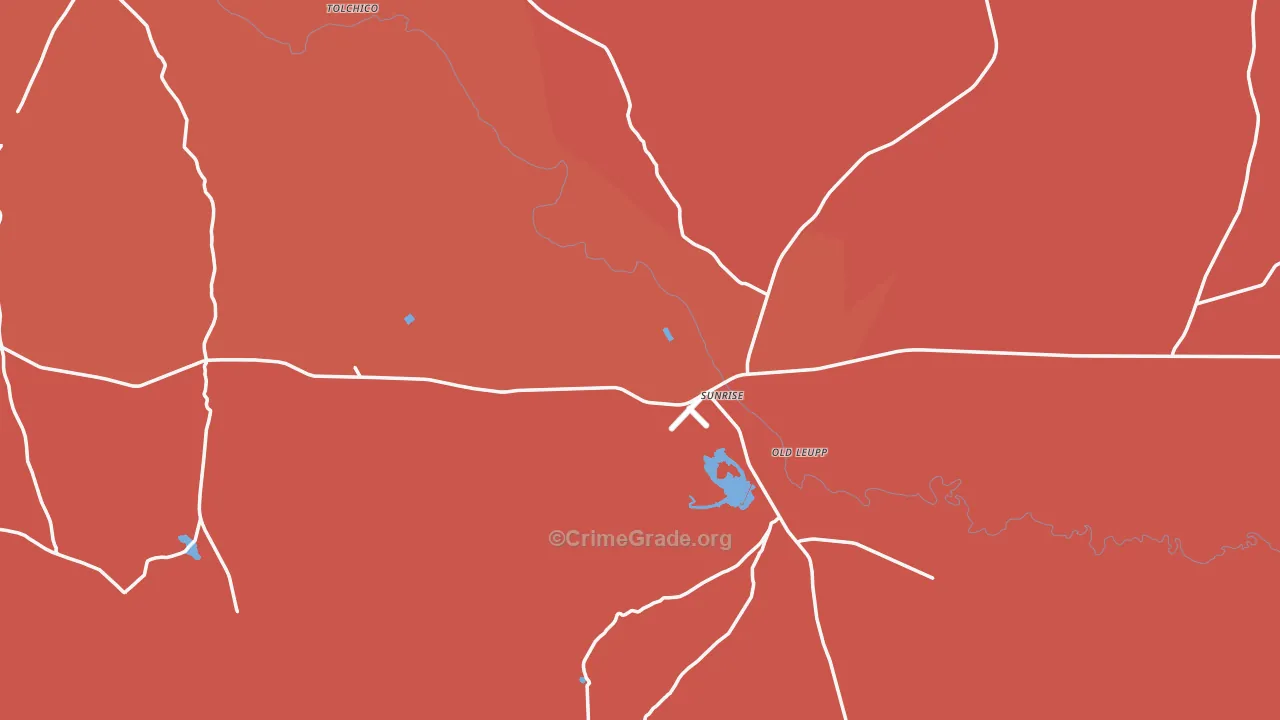 Leupp, AZ Map of Murder Rates
