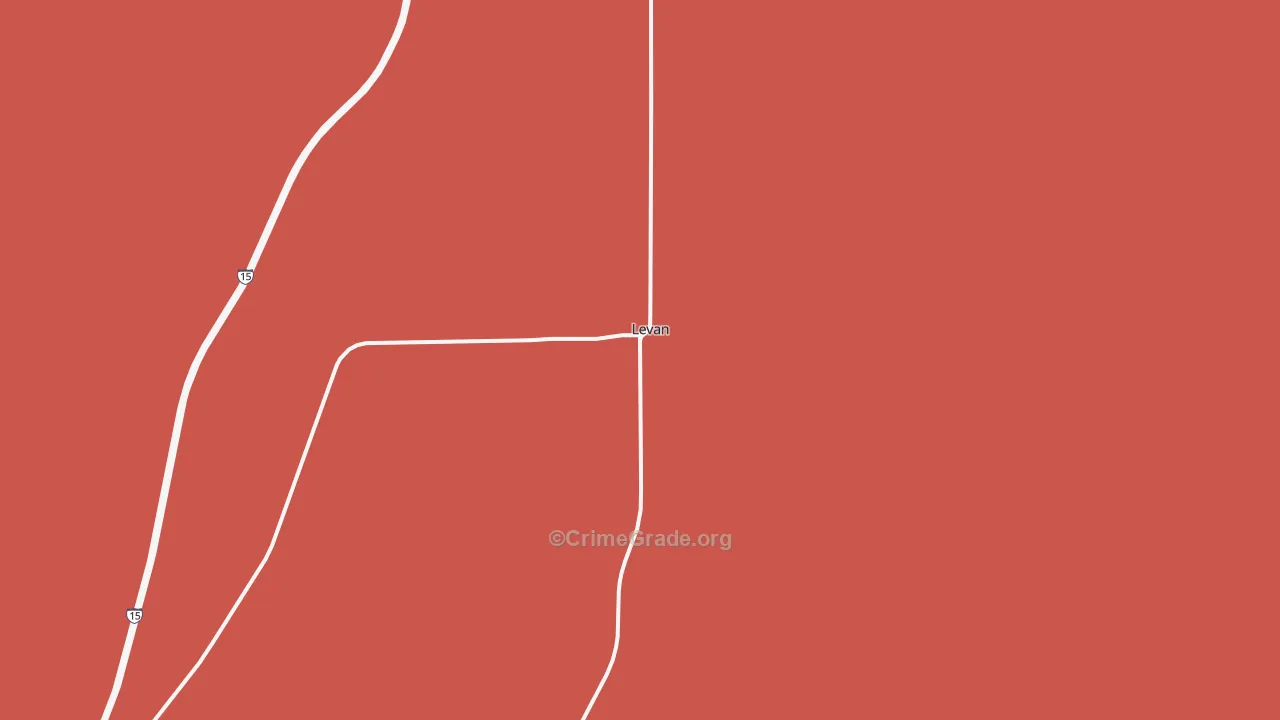 Levan, UT Map of Murder Rates